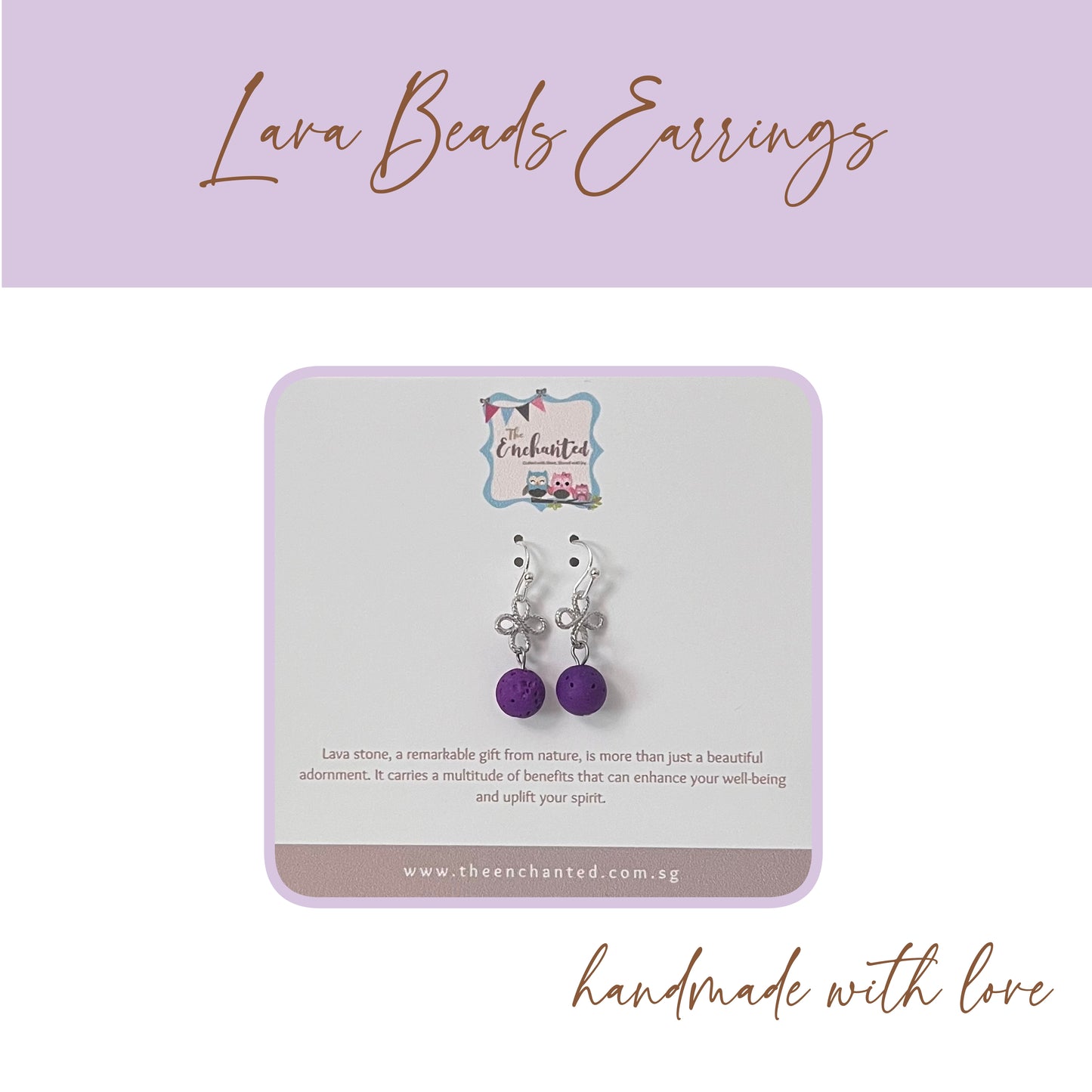 Lava Beads Earring 007