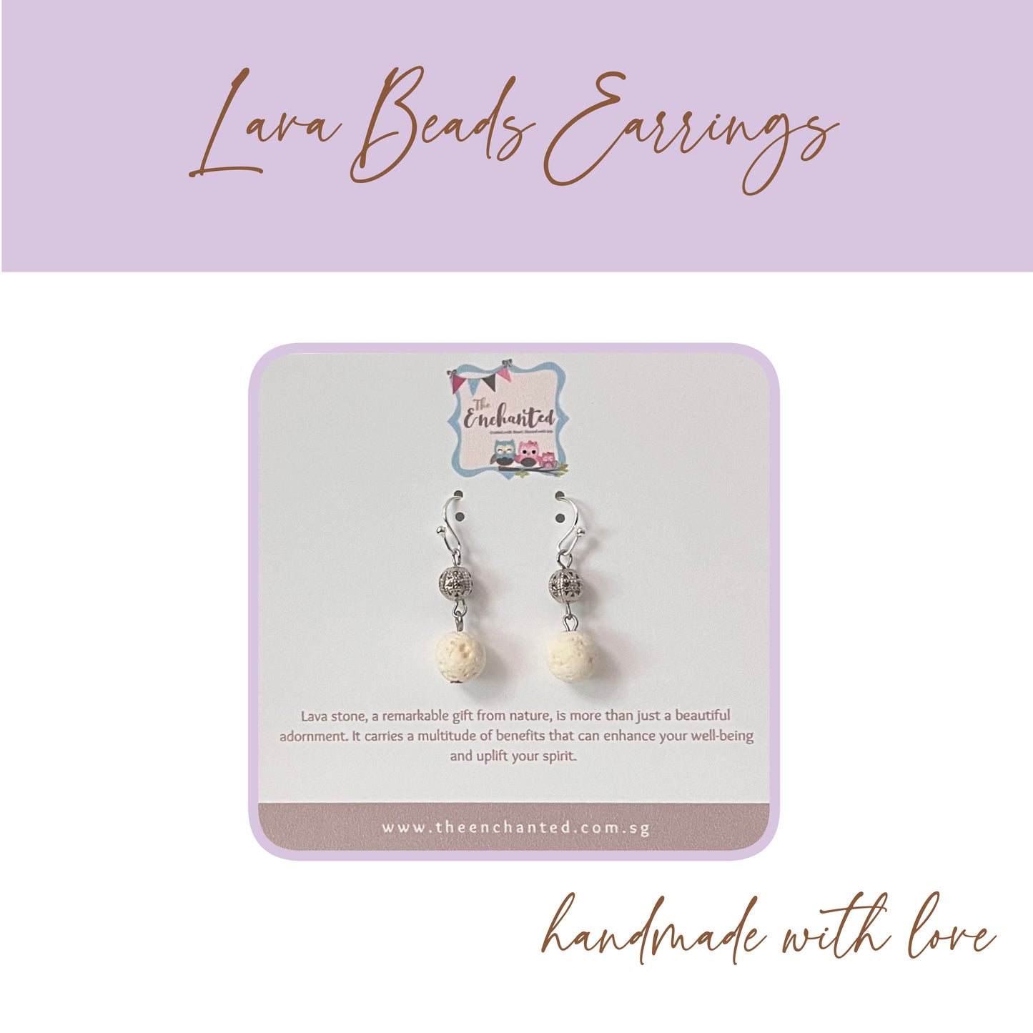 Lava Beads Earring 013
