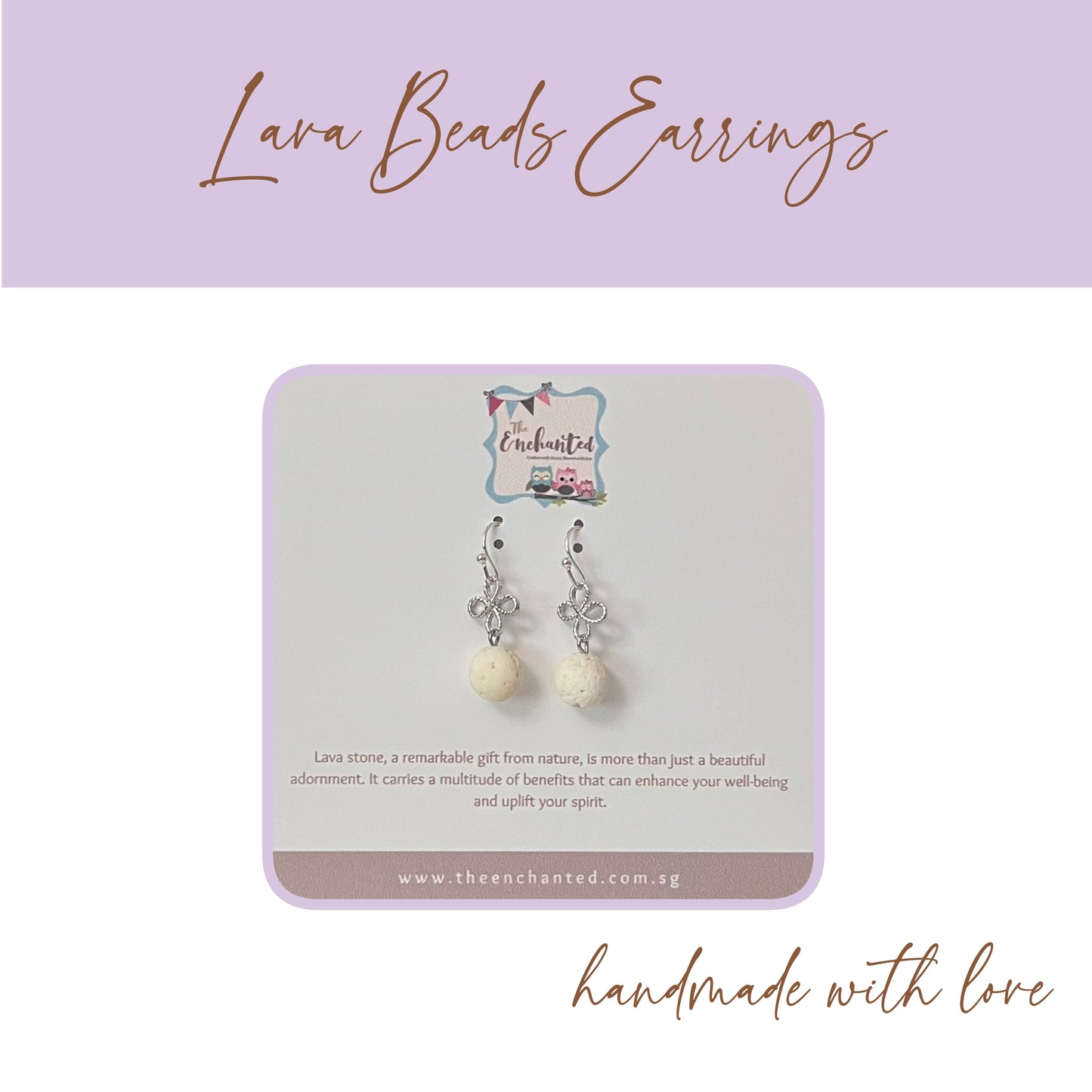 Lava Beads Earring 021