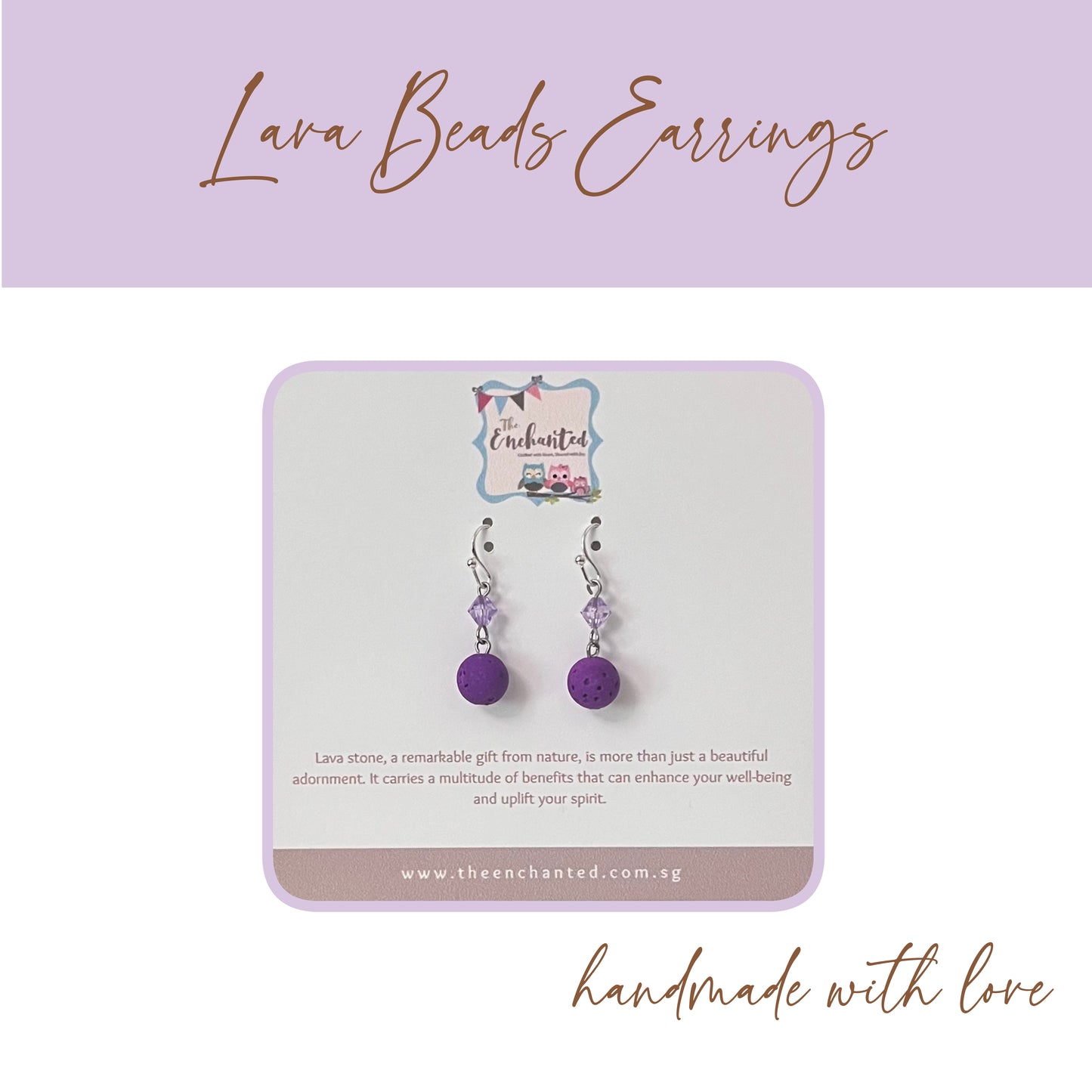 Lava Beads Earring 029