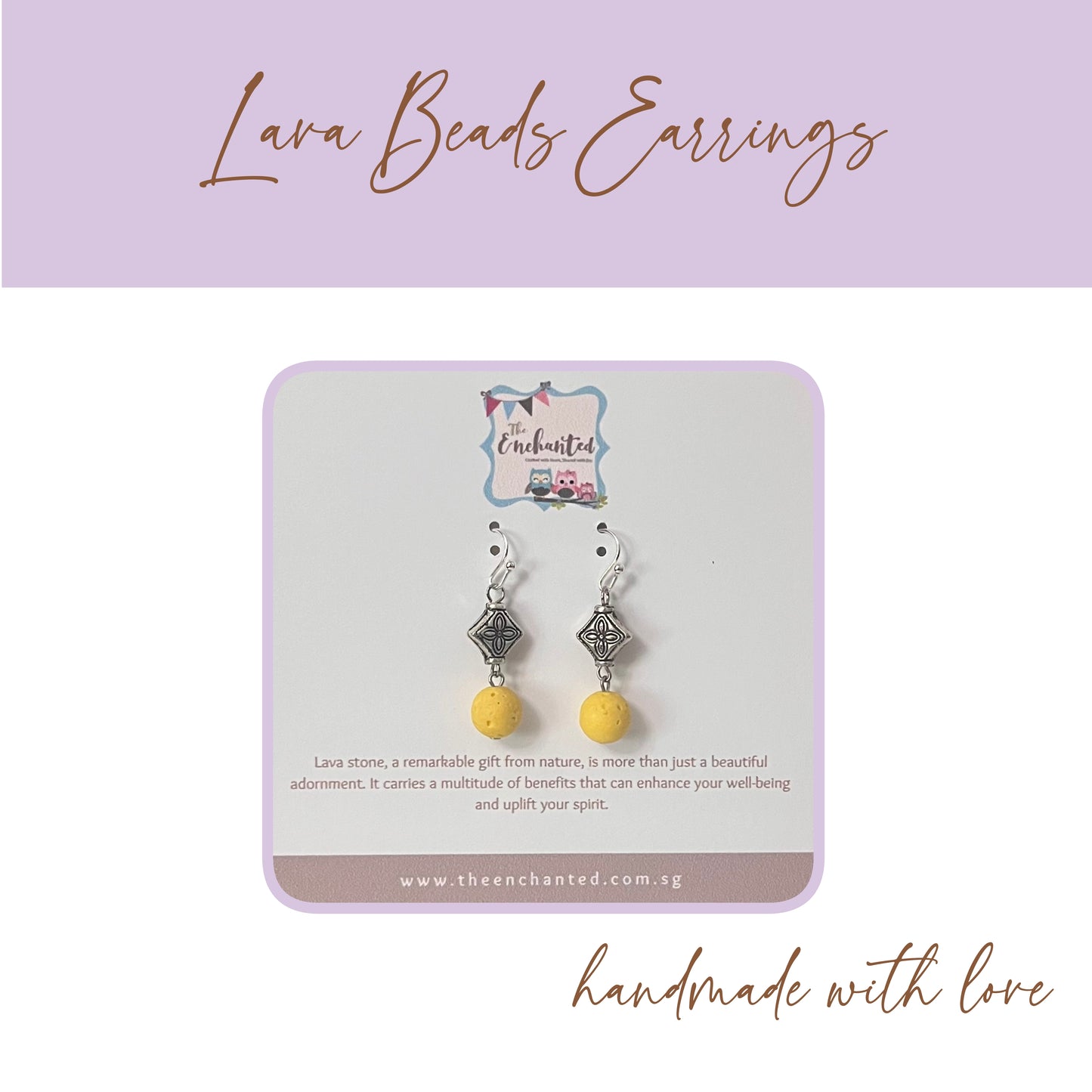 Lava Beads Earring 031
