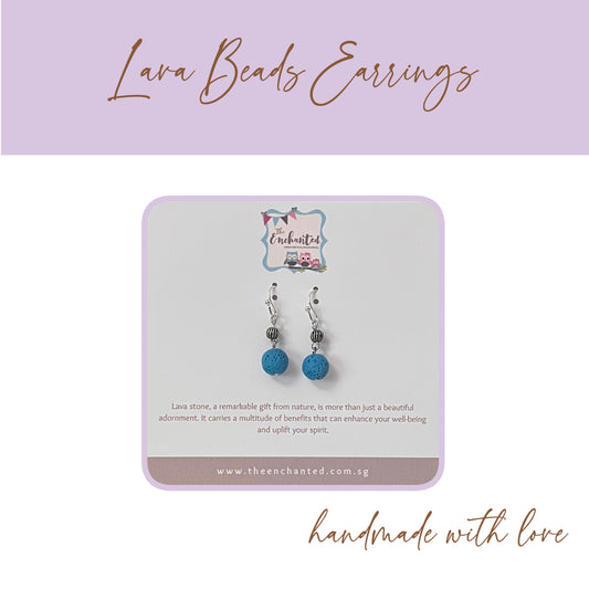 Lava Beads Earring 001