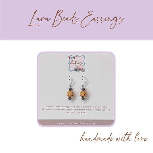 Lava Beads Earring 006