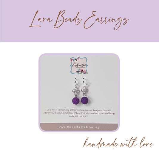 Lava Beads Earring 007
