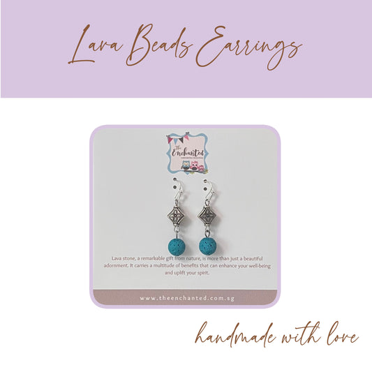 Lava Beads Earring 011