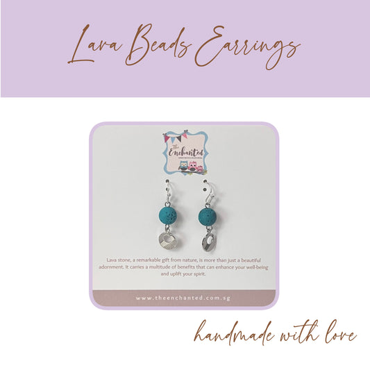 Lava Beads Earring 026