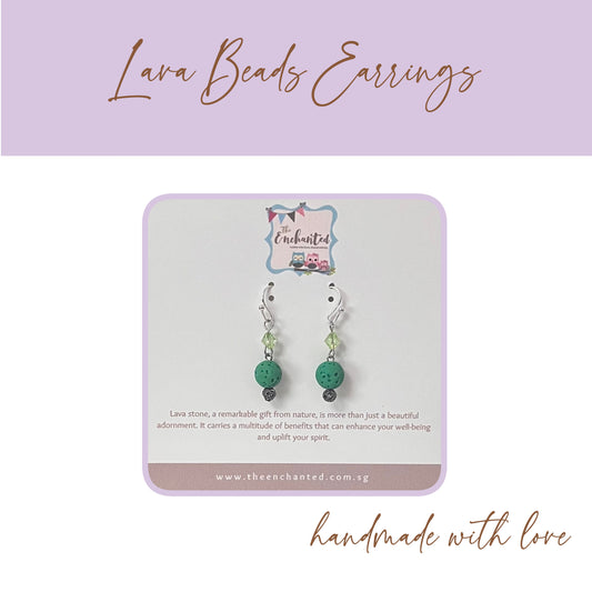 Lava Beads Earring 027
