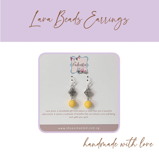 Lava Beads Earring 031